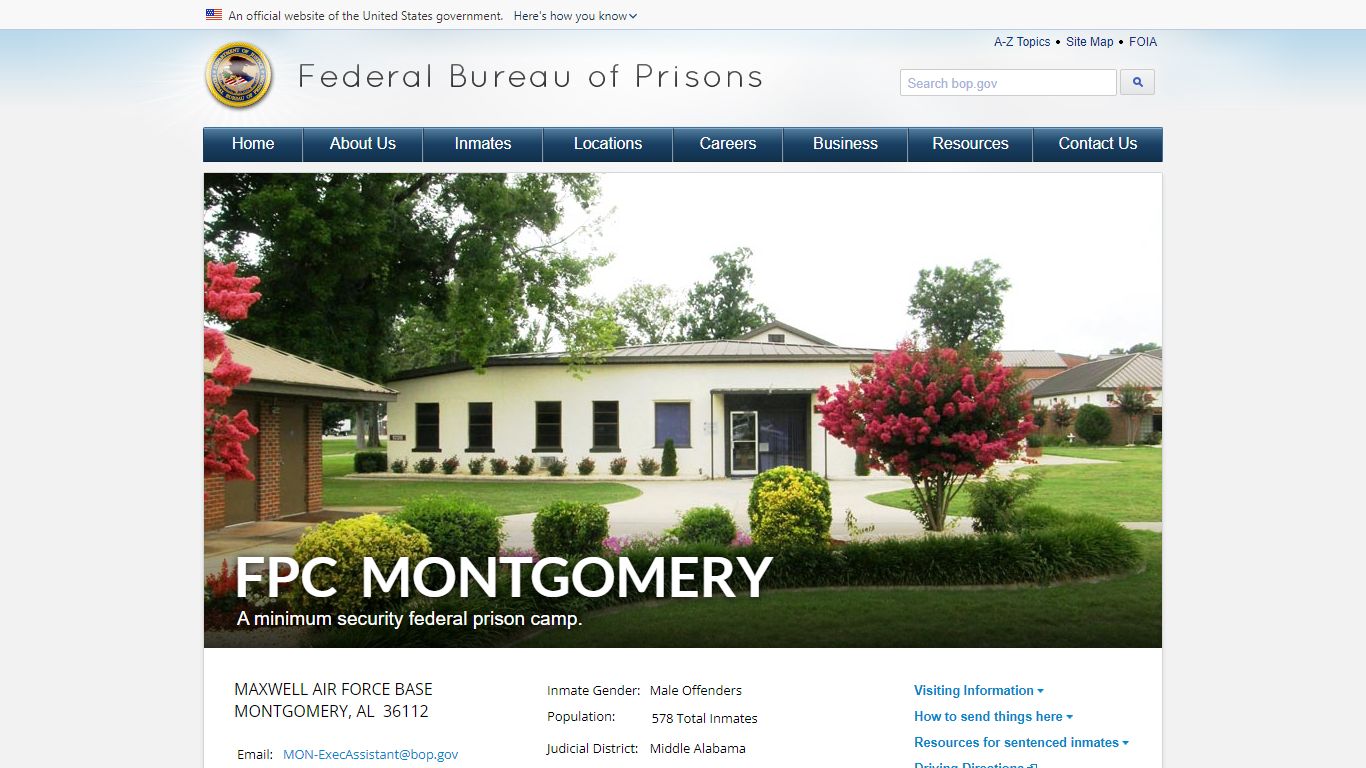 FPC Montgomery - Federal Bureau of Prisons