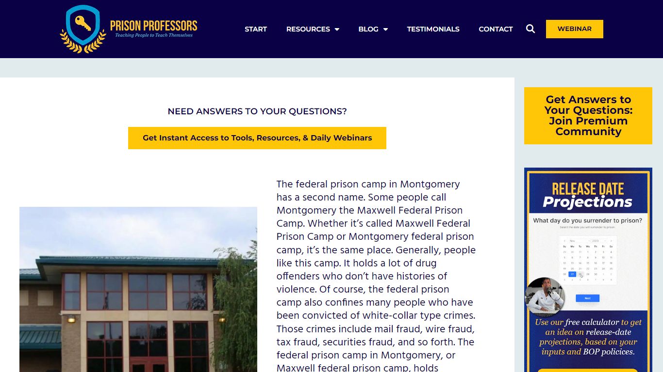 Montgomery FPC - Prison Professors